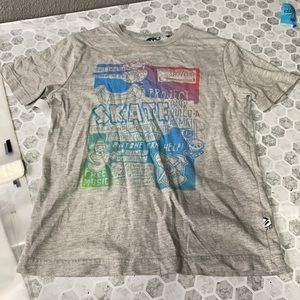 Shawn White Medium Gray Short Sleeve Skate Graphic T Shirt